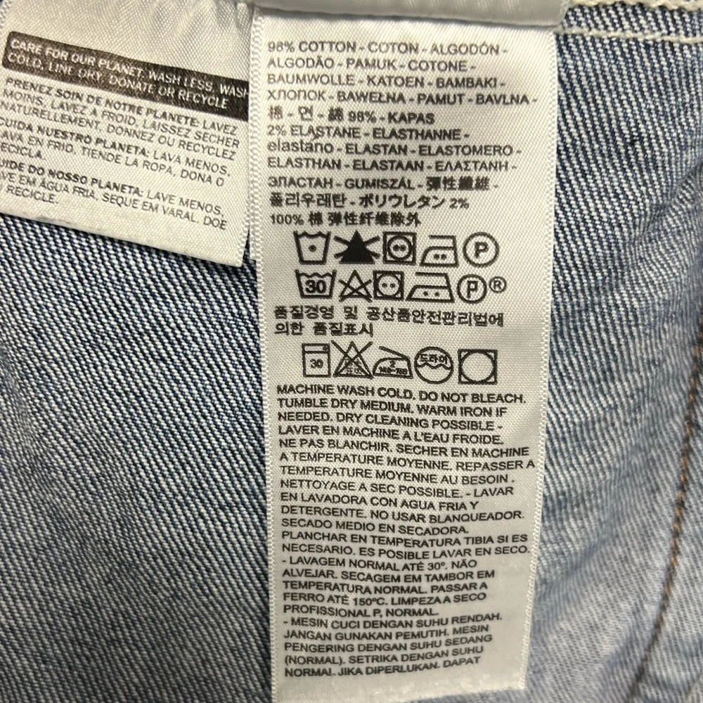 Levi Strauss Classic Denim Button Up Jean Trucker Jacket Size XXL - Picture 7 of 9
